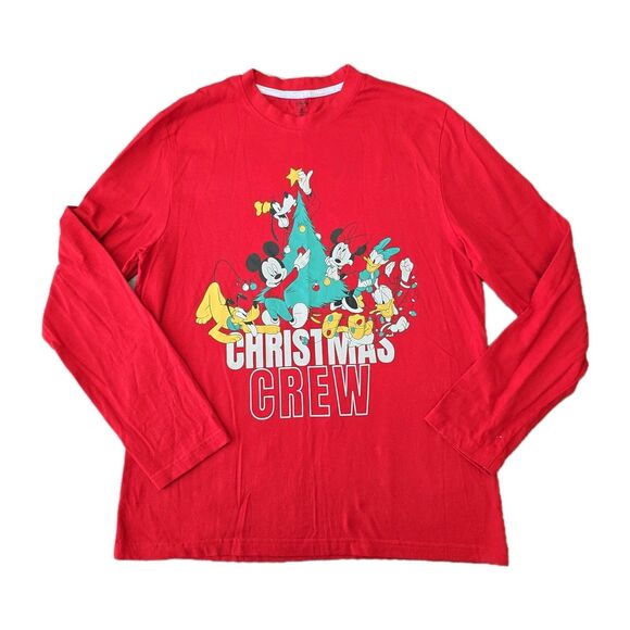 Disney Other - Disney Mickey Mouse Christmas Crew Holiday Pajama Lounge Top Only Mens Medium